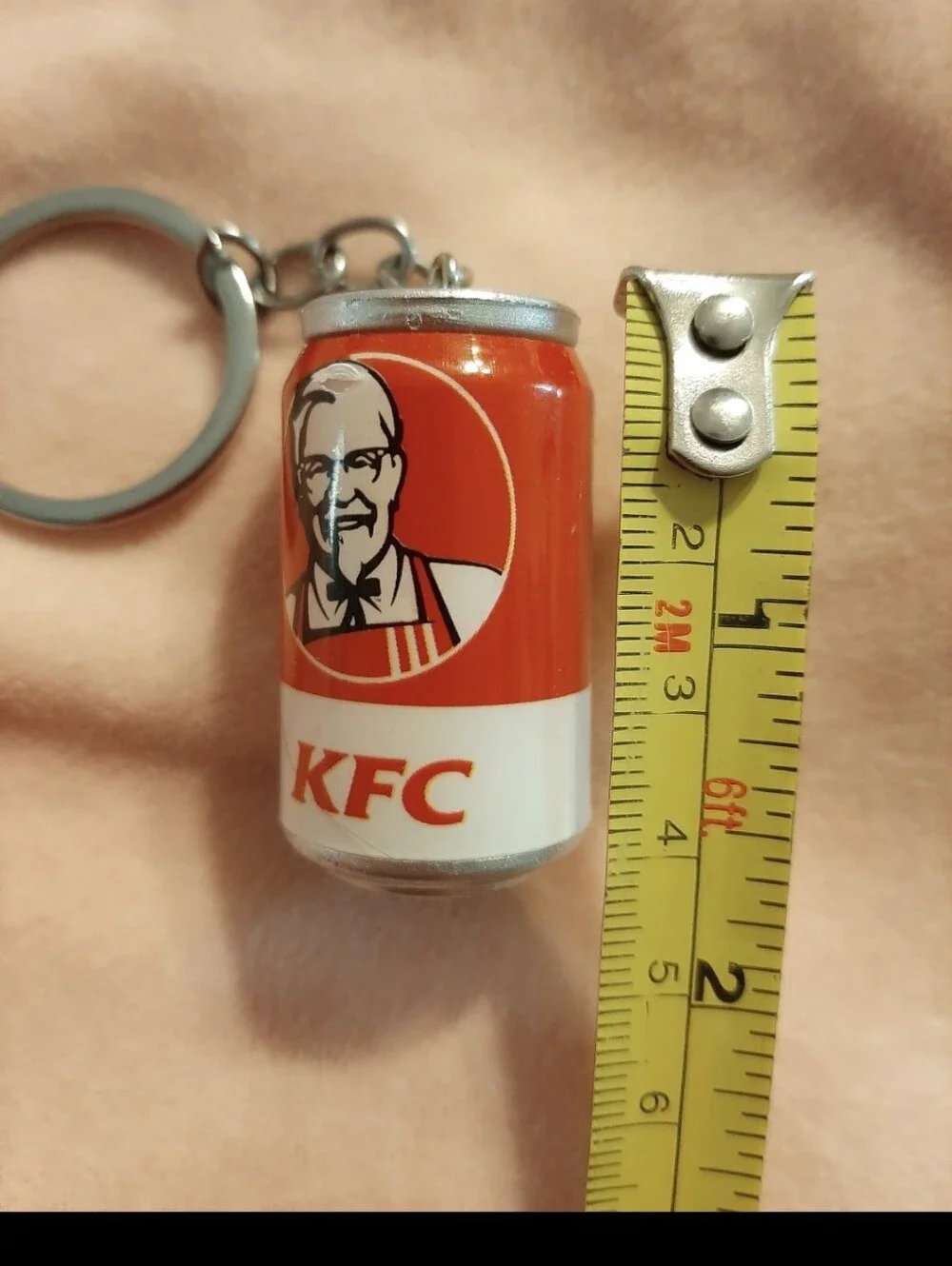Foodie Can Keychain Purse Charm Dangle New